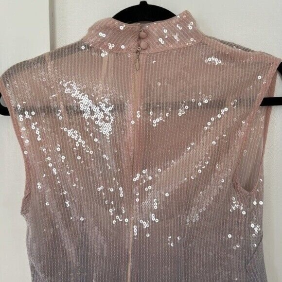 NWT Anthropologie Ombré Sequin Dress Size 2P - Picture 12 of 16